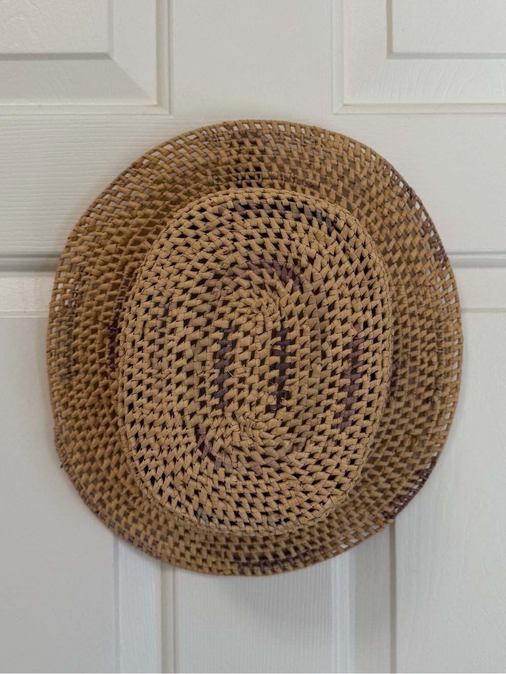 Woven Straw Sun Hat - Natural Brown